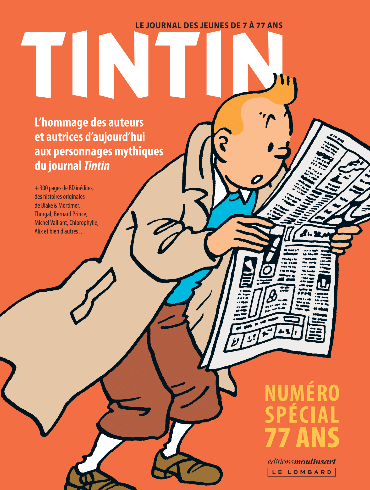 Tintin, « le journal des jeunes de 7 à 77 ans », revient pour les 77